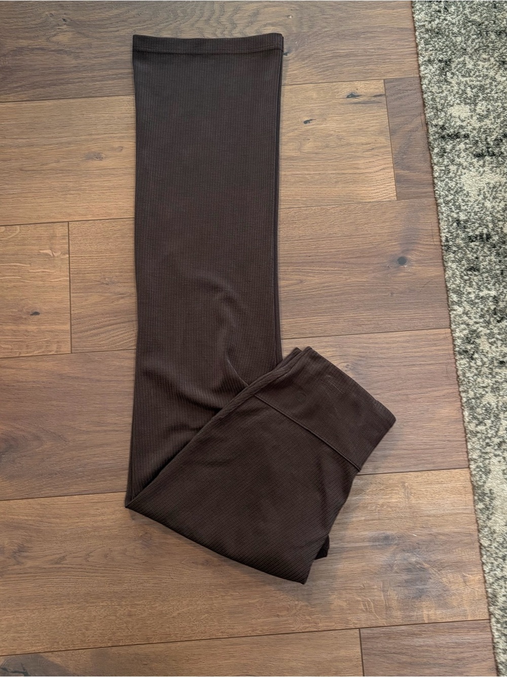 Lululemon Ribbed Flare Pants Brown